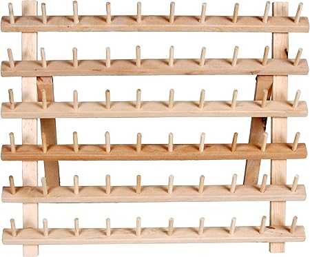 Dritz, 1 pc Wooden Thread Rack, Smooth Wood