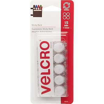 VELCRO Brand Sticky Back Hook and Loop Fasteners, Perfect for Home or Office, 5/8