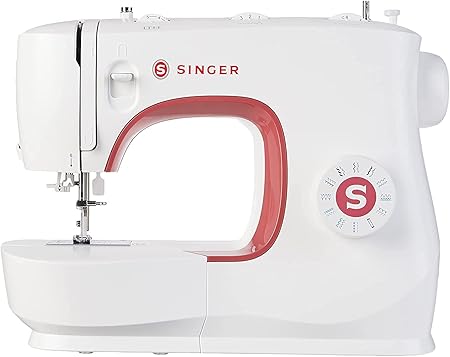 SINGER MX231 Lightweight & Portable Sewing Machine with Accessory Kit & Foot Pedal | 97 Stitch Applications, LED Light & 1-step Buttonhole | Great for Crafts & Mending