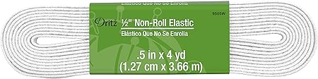 Dritz Notions Elastic Non Roll 1/2