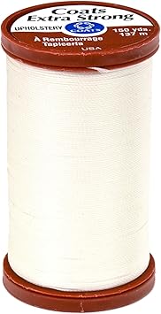 Coats & Clark Specialty Thread Upholstery 150 YD Natural,Cream/White