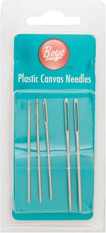 Boye Plastic Canvas and Yarn Needles, 5pc, Size 16 and 18, Medium, 5 Piece