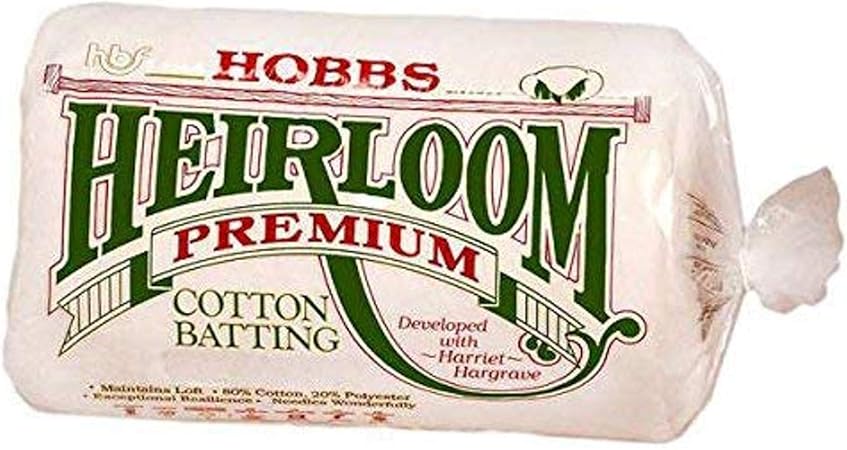 Hobbs Batting Heirloom 80%/20% Cotton/Poly Queen Size: 90