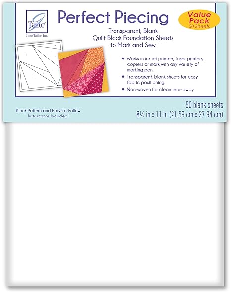 June Tailor Perfect Piecing - 50-sheet Value Pack