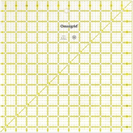 Omnigrid R125 Quilter's Square, 12-1/2 x 12-1/2-Inch