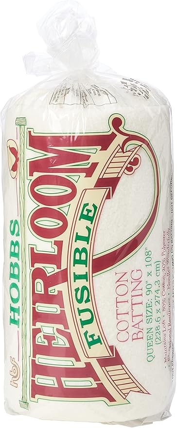 Hobbs HF90 Batting Heirloom Premium Fusible Cotton Blend, 90