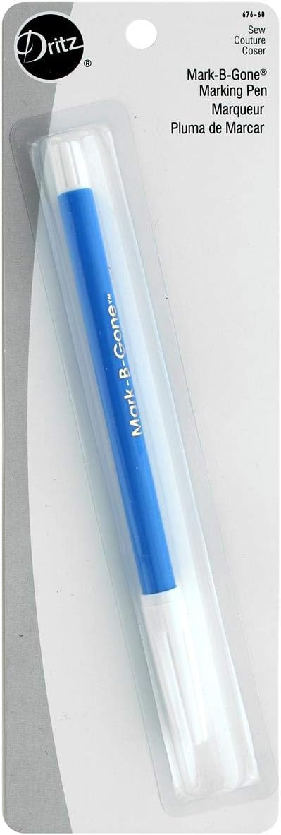 Dritz 676-60 Mark-B-Gone Marking Pen, Blue, 8.75 x 2.88 x 0.5, 1 Count (Pack of 1)