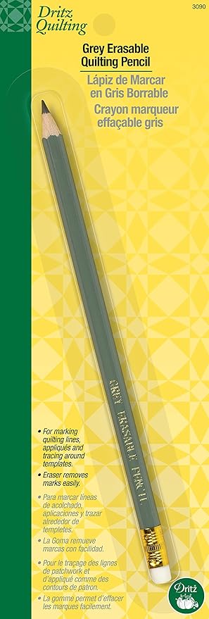 Dritz 3090 Erasable Marking Pencil, Light Grey