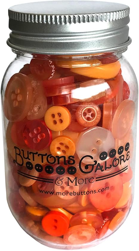 Buttons Galore Sweet Mango Buttons Mason Jar