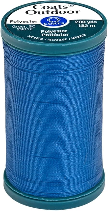 COATS&CLARK Coats & Clark Inc D71-0010 Outdoor Living Thread, Mini King Spool, 200-Yard, Monaco Blue