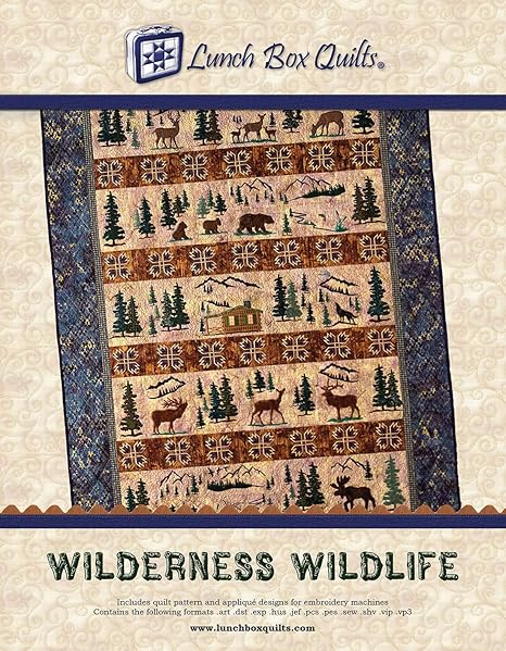 Lunch Box Quilts Wilderness Wildlife ME Quilt Pattern