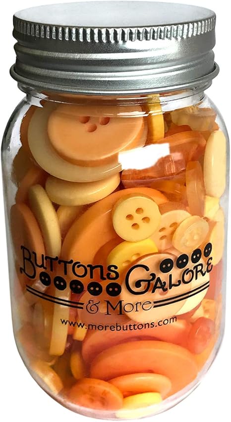 Buttons Galore Sunrise Buttons Mason Jar