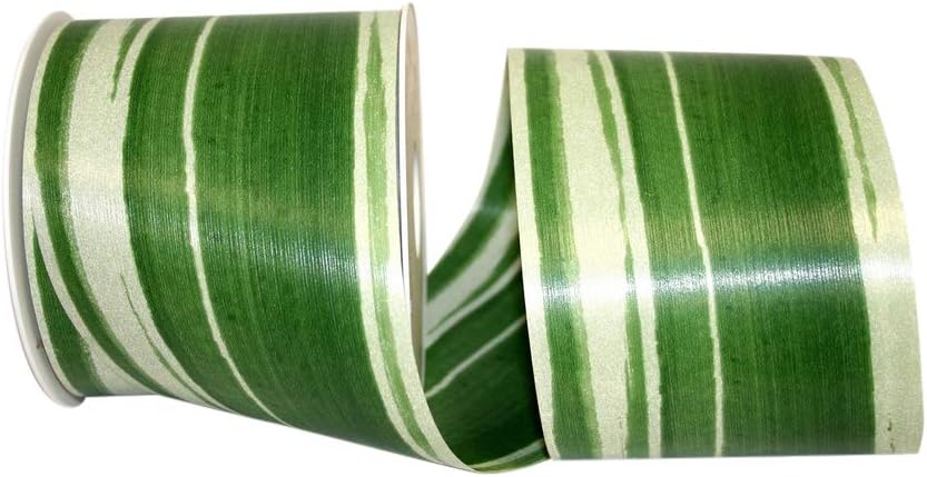 Reliant Ribbon 16000-044-10W Aspid Decor Rd Ribbon, 4 Inch X 55 Yards, Green