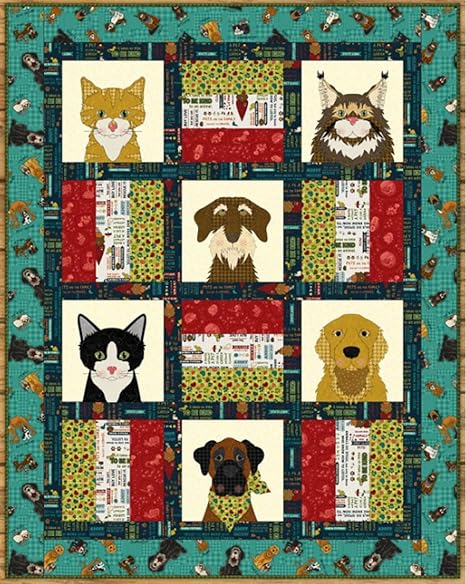 The Whole Country Caboodle Dog & Cat Rescue Quilt Pattern