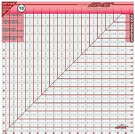 Sullivan 16-1/2-Inch-by-16-1/2-Inch The Cutting Edge Frosted Ruler