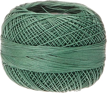 Lizbeth Size 80 HH80 Cotton Thread 184 yds 10 Grams, Fern Green Medium