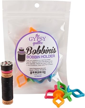 Gypsy Quilter Bobbini Bobbin Holders 12pc Bag