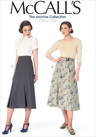 McCall's Pattern Company M6993 Misses' Skirts and Belt, Size A5 (6-8-10-12-14)