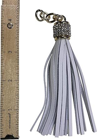 Belagio Enterprises WLT-56-27 Leather Tassel, White 6 Pack