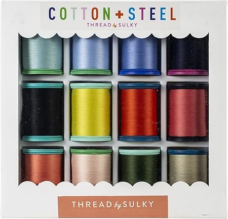 Sulky Cotton + Steel Thread Collection 50wt 660yd 12/Pkg-Wildflowers