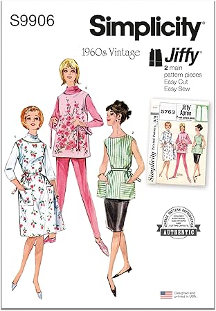 Simplicity UNDEFINED Apron Sewing Pattern Packet, Multicolor