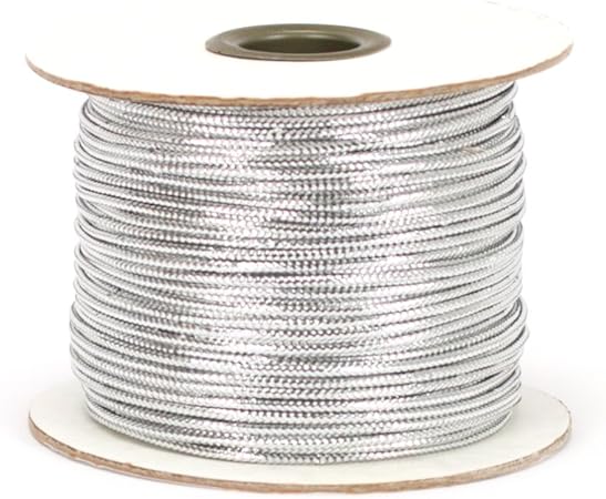 Berwick TC 20 100 Yard Spool Tinsel Non-Stretch Metallic Cord, Silver