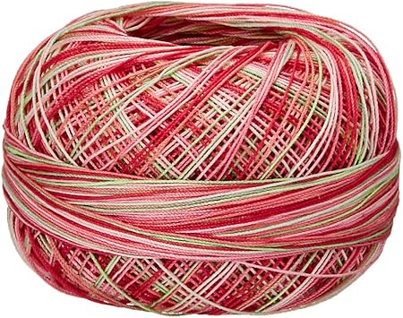 Lizbeth Size 80 HH80 Cotton Thread 184 yds 10 Grams, Juicy Watermelon