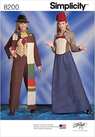 Simplicity Pattern 8200 Misses' Costumes Size R5 (14-16-18-20-22)