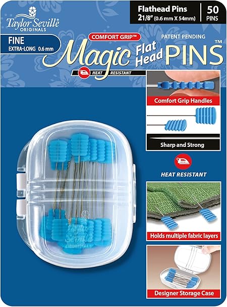 Taylor Seville Magic Pin Flat Head 0.6mm 50pc