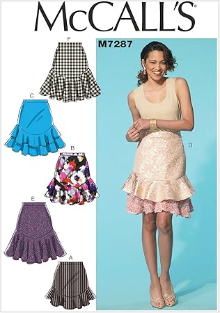 McCall's Patterns M7287 Misses' Skirts, Size E5 (14-16-18-20-22)