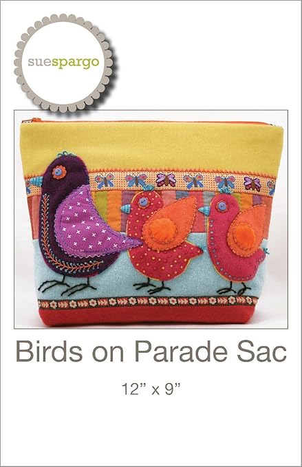 Sue Spargo Birds on Parage Pattern