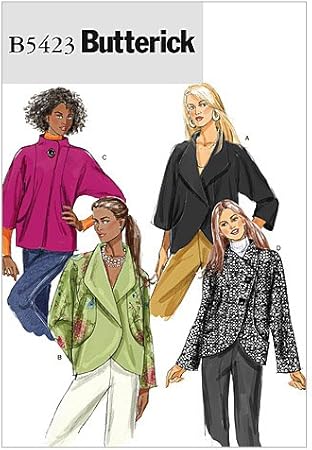 BUTTERICK PATTERNS B5423 Misses' Jacket, Size EE (14-16-18-20)