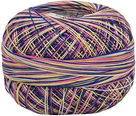 Lizbeth Size 80 HH80 Cotton Thread 184 yds 10 Grams, Tutti Fruitti