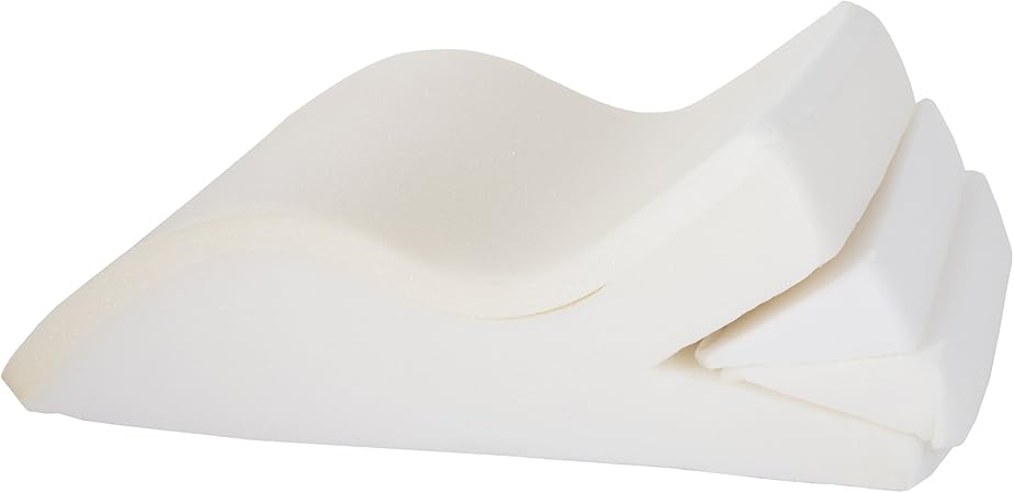 Leg Elevation Pillow for Circulation Adjustable Bed Wedge Pillow with 2 Removable Inserts and Removable Terrycloth Cover by Bluestone