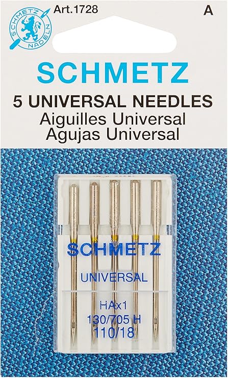 Schmetz Universal Machine Needles, Size 18/110 5/Pkg