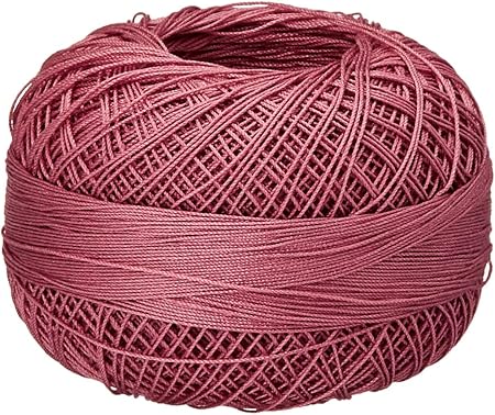 Lizbeth Size 80 HH80 Cotton Thread 184 yds 10 Grams, Shell Pink Medium