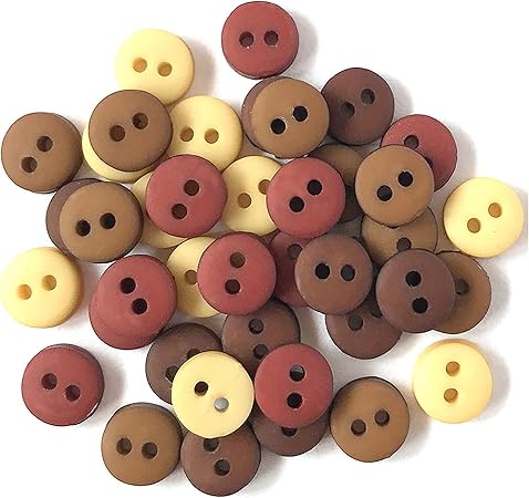 Buttons Galore and More Tiny & Micro Collection – Extensive Selection of Tiny & Micro Novelty Buttons for DIY Crafts, Scrapbooking, Sewing, Cardmaking, and other Art & Creative Projects – 35 Pcs