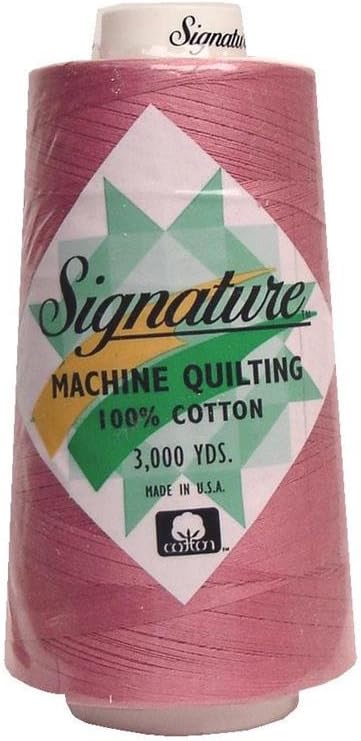 Signature Thread Signature Ctn 3000yd Rose 100% Cotton Quilt Thread 3000