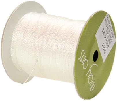 May Arts Ribbon, Iridescent White String