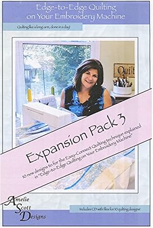 Amelie Scott Designs Edge Expansion Pick 3 Machine Embroidery Designs