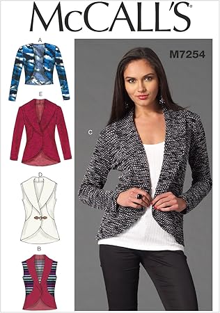 McCall's Patterns M7254 Misses' Cardigans, Z (Large-X-Large)