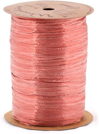 Berwick Wraphia Pearlized Rayon Craft Ribbon, 100-Yard Spool, Terra Cotta