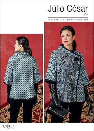 Vogue V9341ZZ Women's Very Loose-Fitting Jacket Sewing Pattern by Julio Cesar, Sizes 20-26