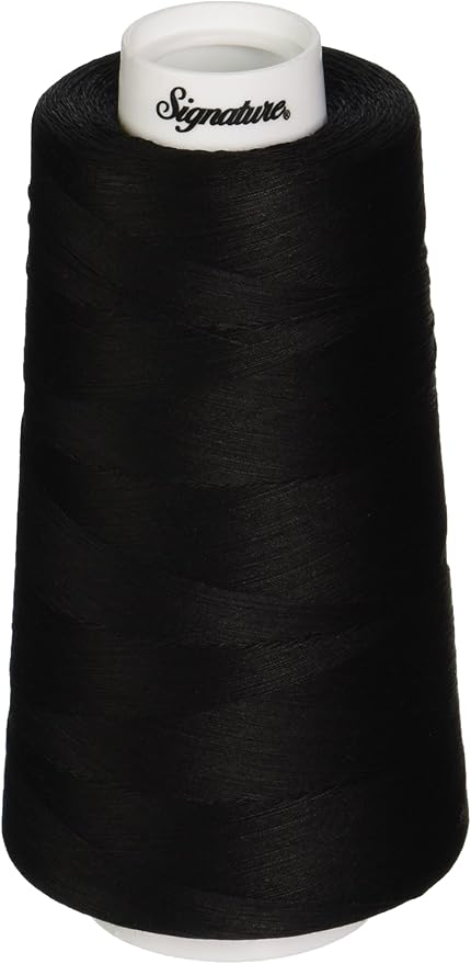 Signature 3 Ply Cotton Quilting Thread, 40wt/3000 yd, Black