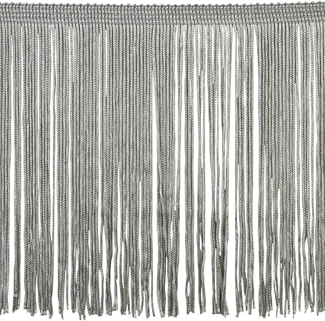 Belagio Enterprises 6-inch Chainette Fringe (10 Yard Roll) | P-7045-11 Grey