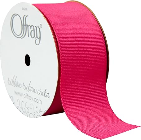 Offray Wide Decorative Ribbon, Shock Pink