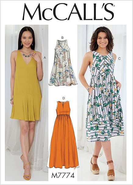 McCall's Patterns Misses' Dresses sewing pattern, A5 (6-8-10-12-14), Multi