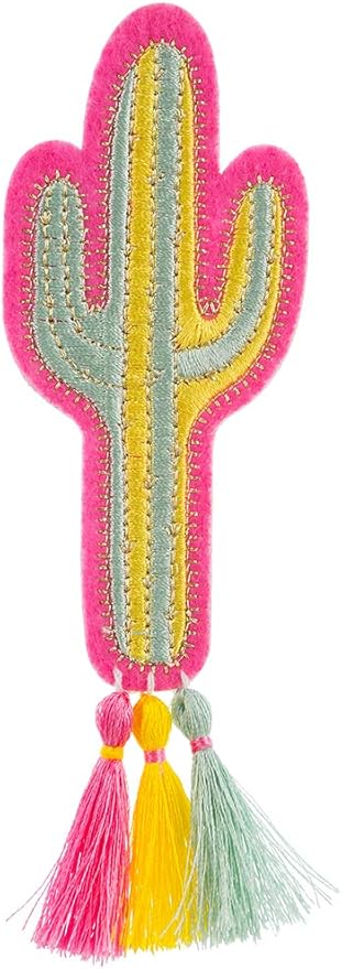 Simplicity Multicolor Cactus With Tassels Applique Clothing Iron On Patch, 1.6'' x 3.2