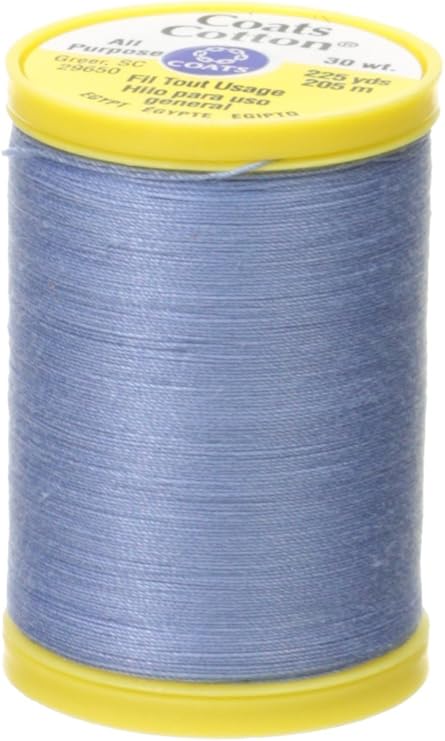 Coats Thread & Zippers General Purpose Cotton Thread, 225-Yard, Medium Blue