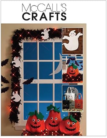 McCall's Patterns M5949 Ghosts, Bats, Treat Bags and Pumpkins, One Size Only